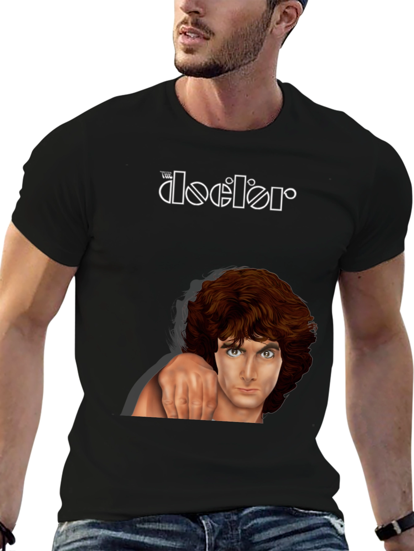 The Doors Graphic Print Black T-Shirt