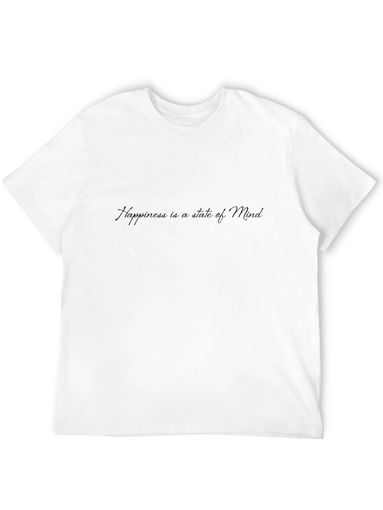 Happiness State of Mind Black T-Shirt