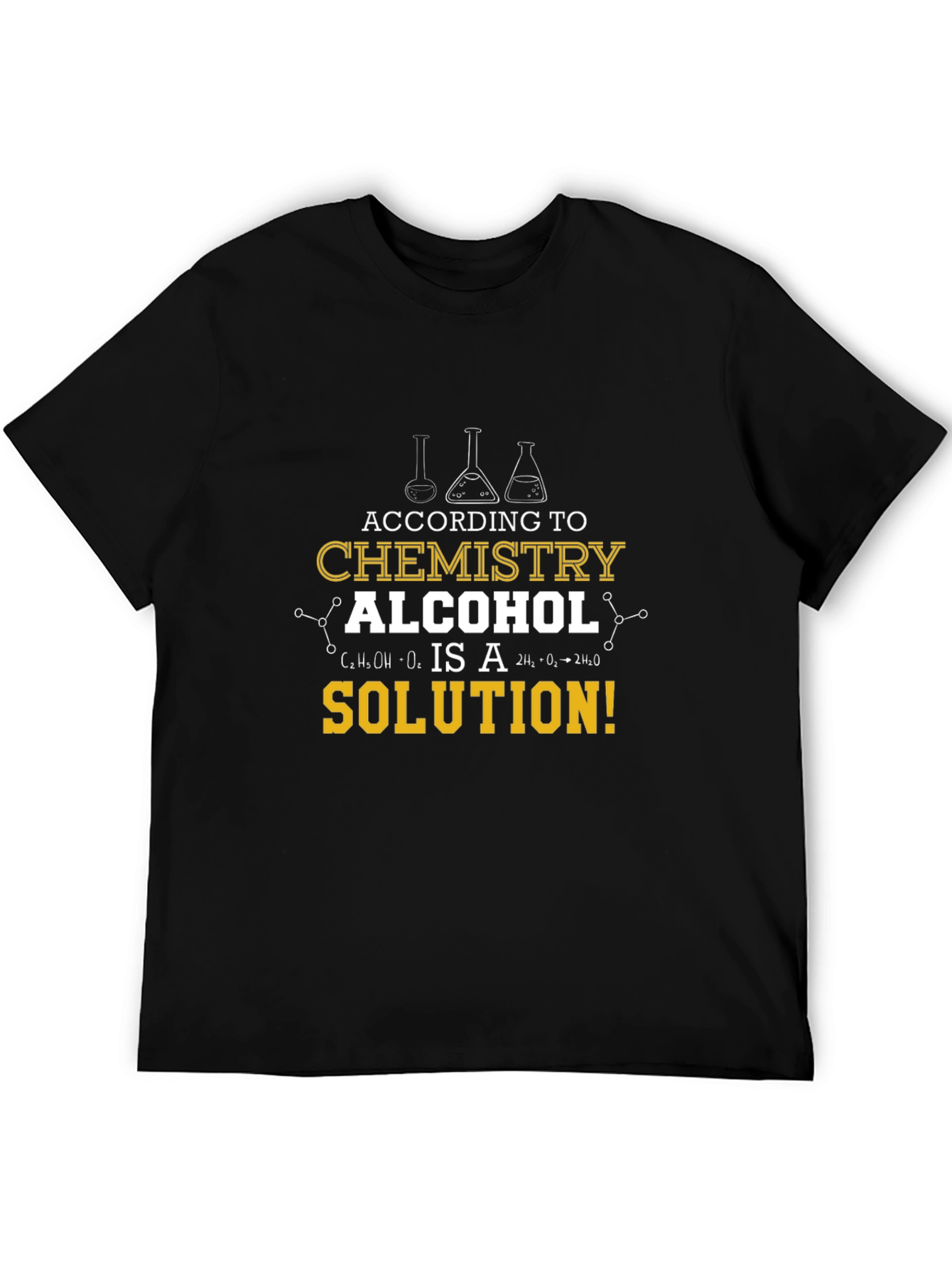 Chemistry Alcohol Solution Graphic T-Shirt