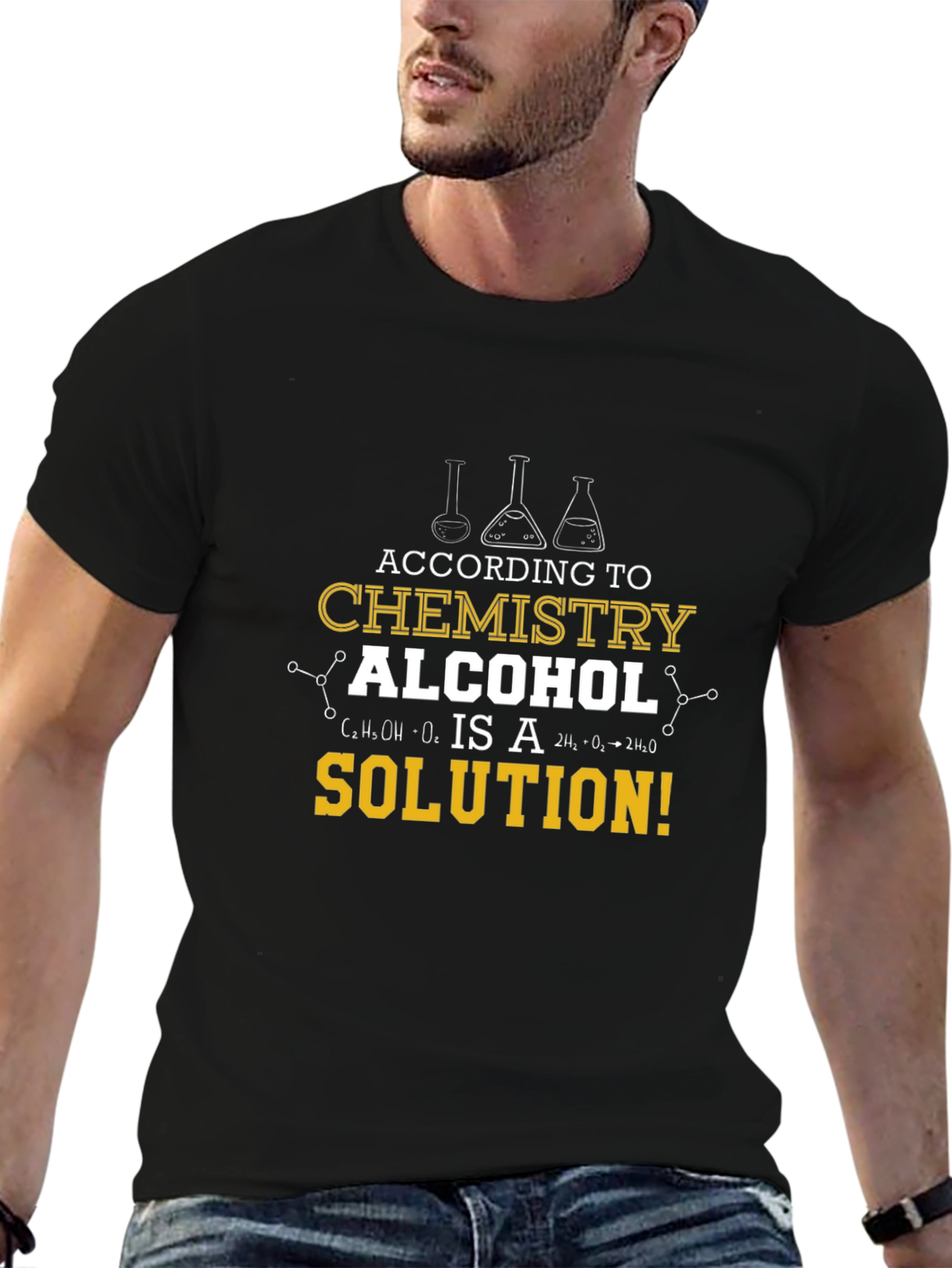 Chemistry Alcohol Solution Graphic T-Shirt
