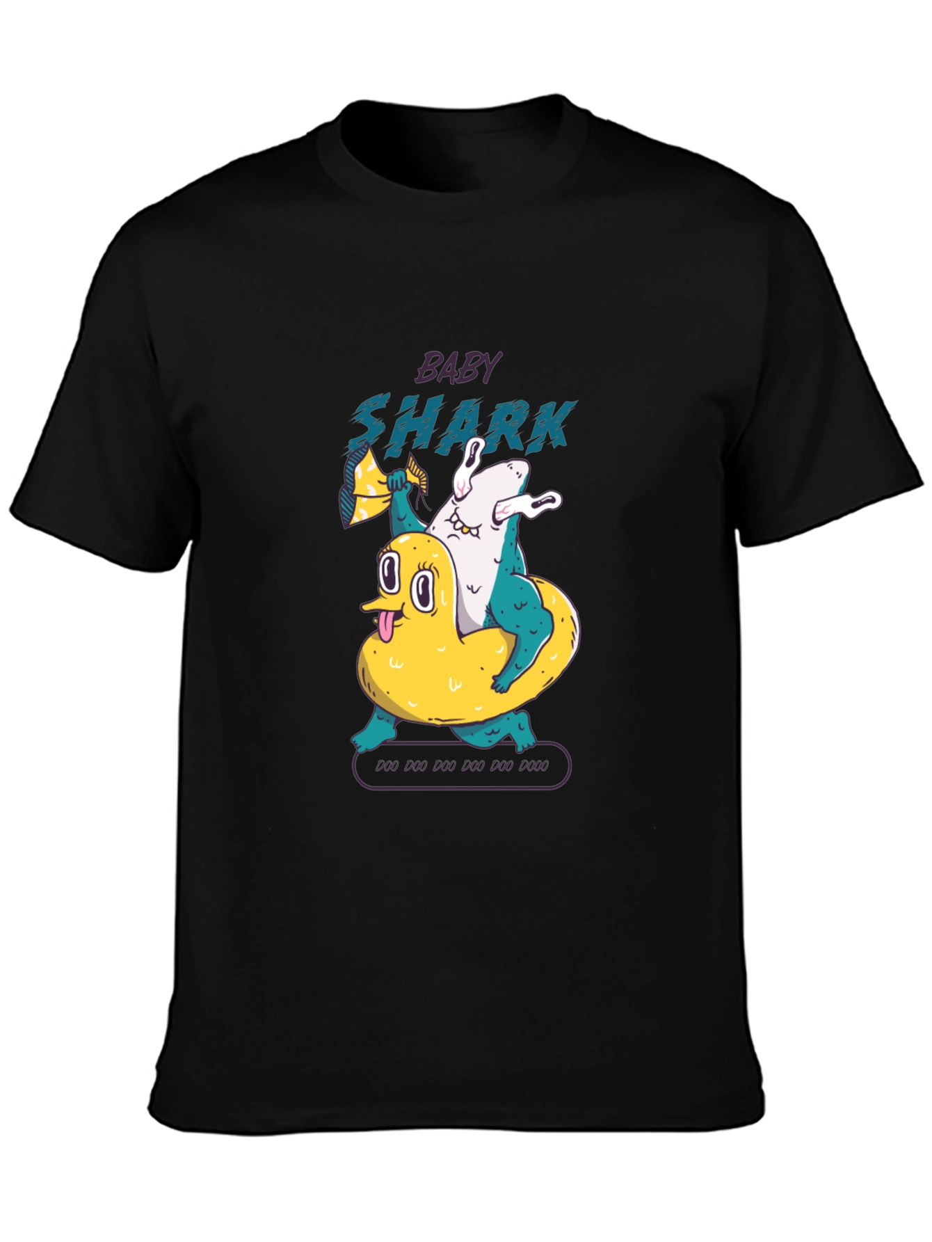 Baby Shark T-Shirt - Duck and Shark Graphic Tee