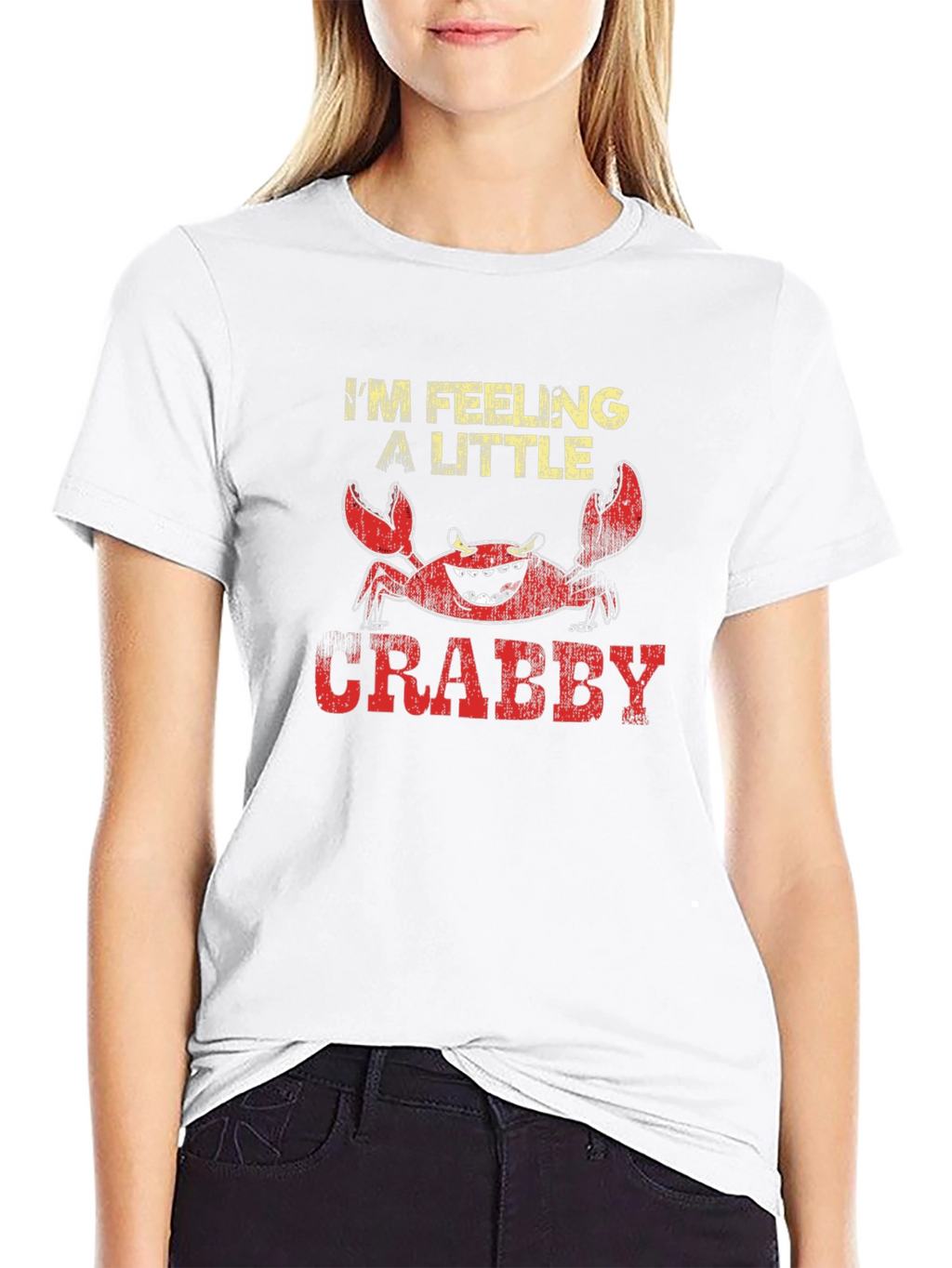 Feeling A Little Crabby T-Shirt Funny Crab Tee