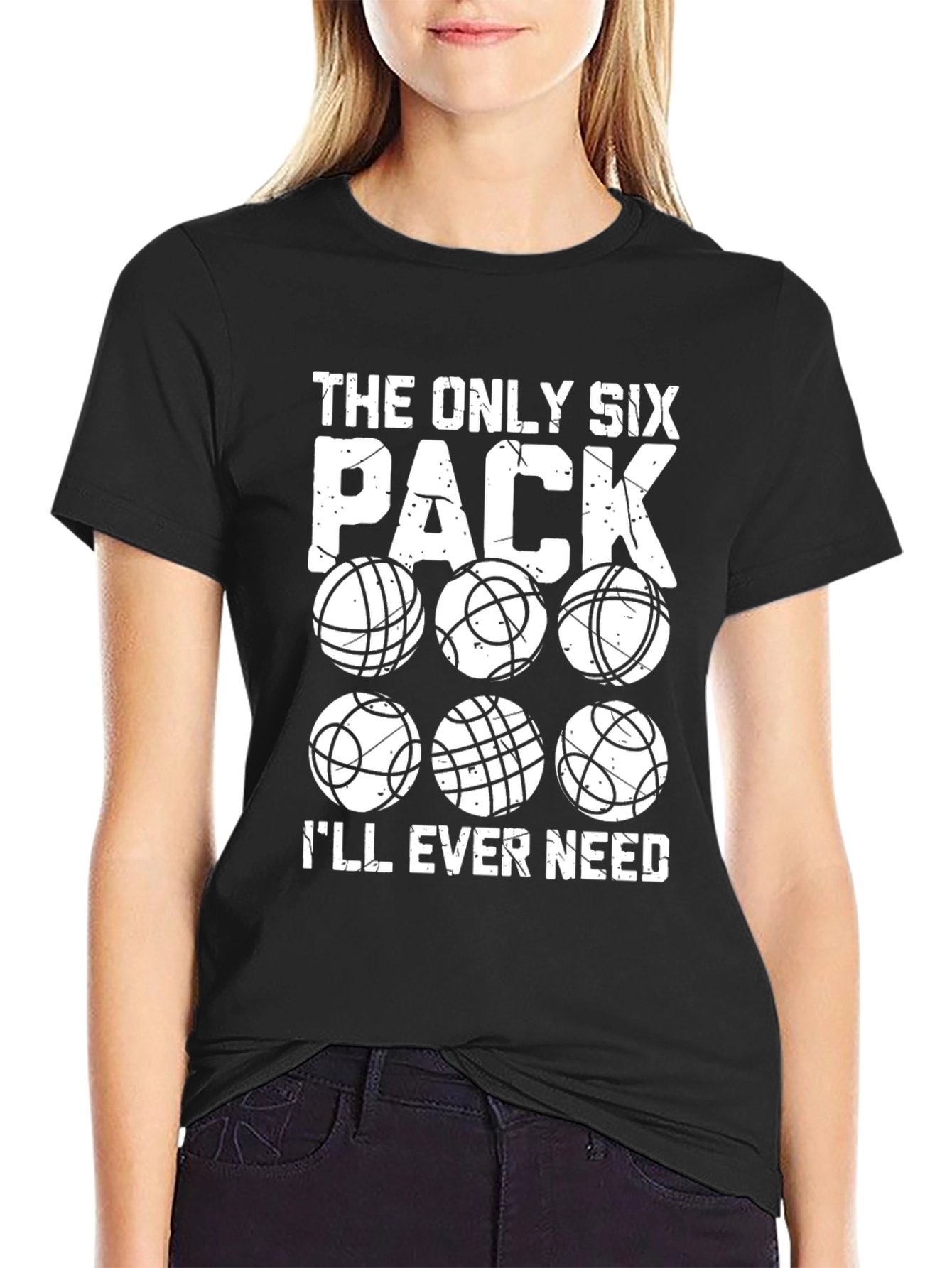 Funny Bowling Six Pack Graphic T-Shirt