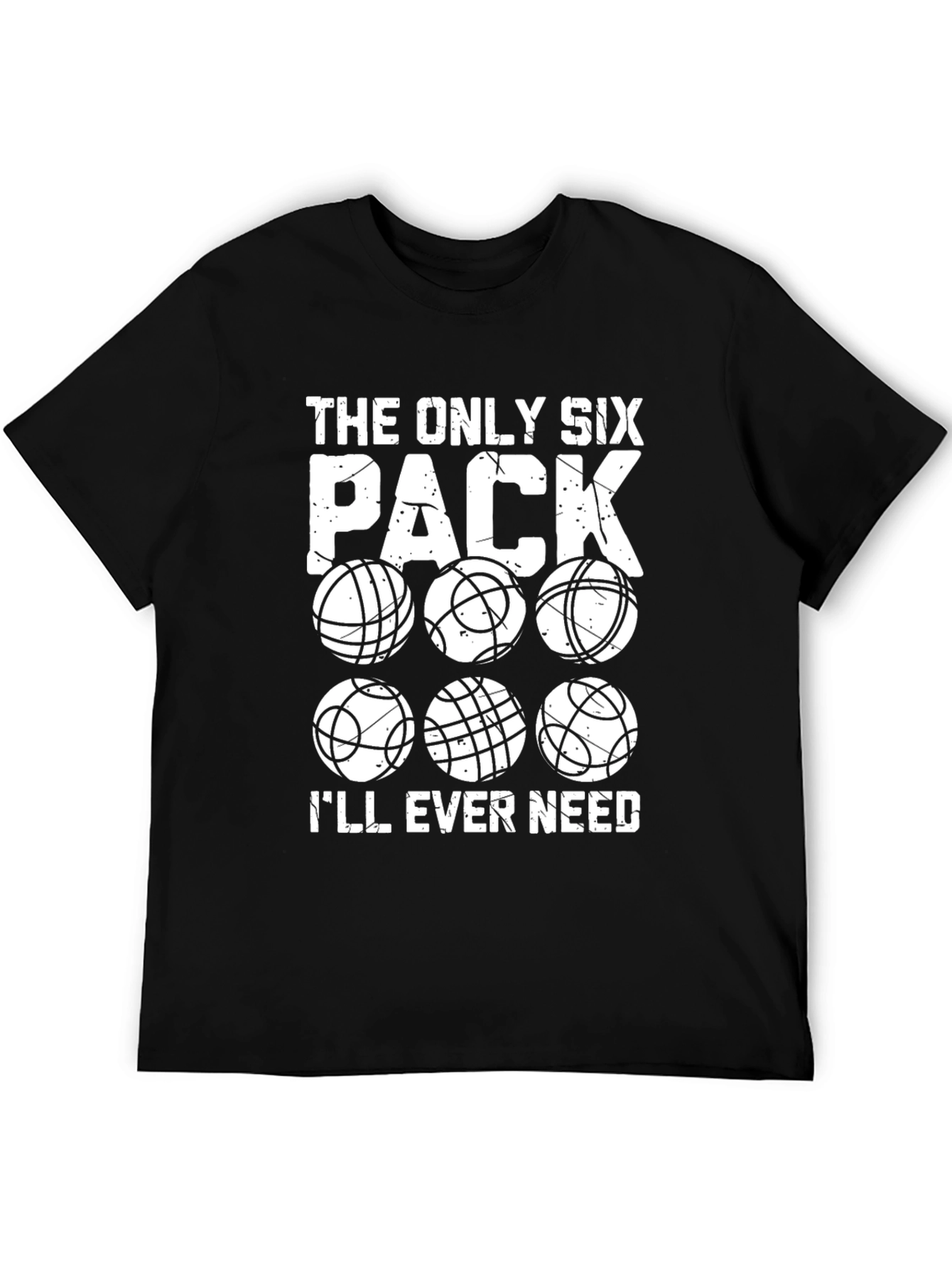Funny Bowling Six Pack Graphic T-Shirt