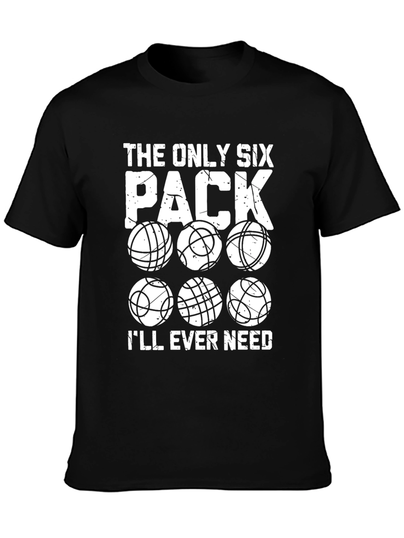 Funny Bowling Six Pack Graphic T-Shirt