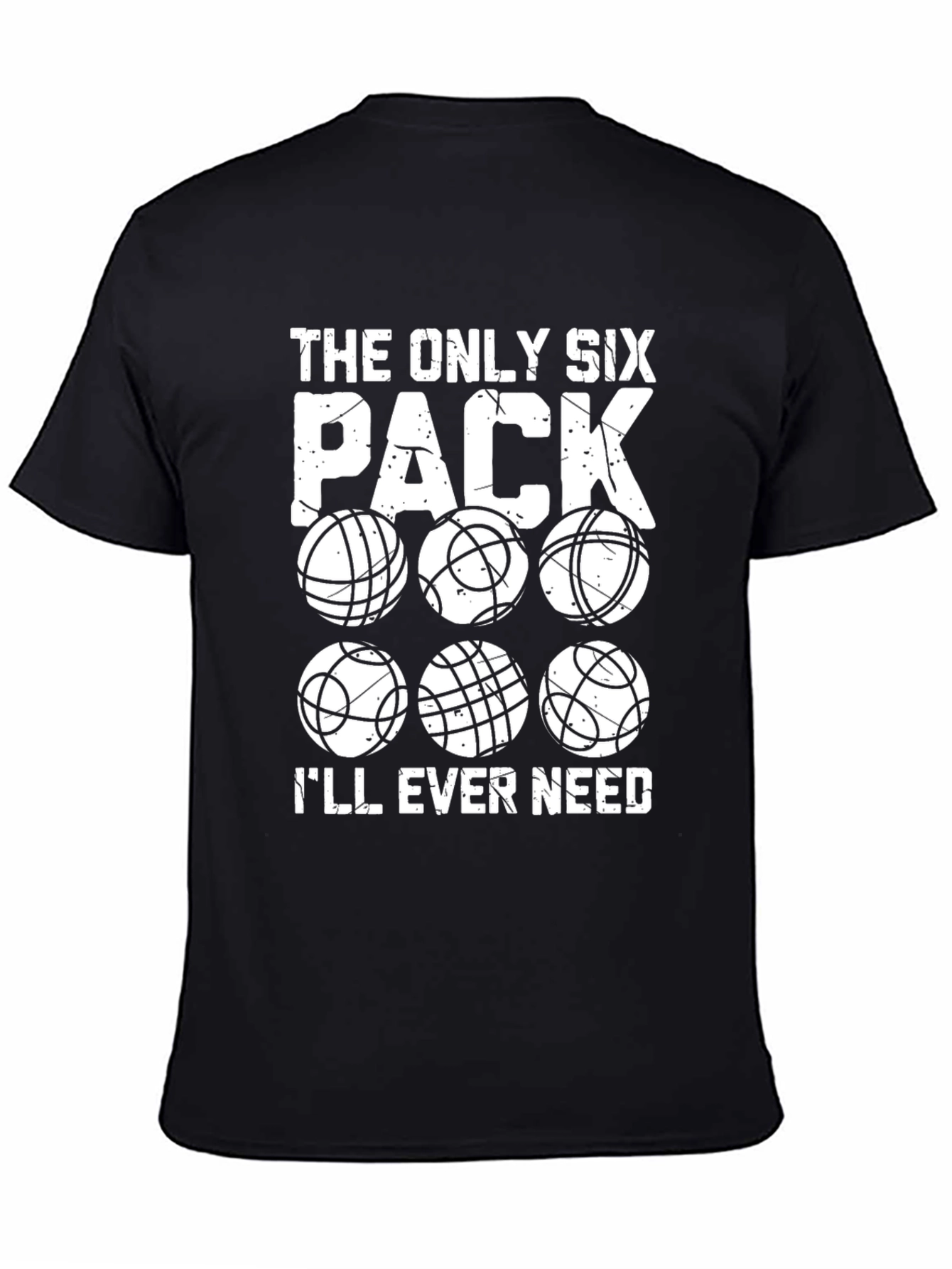 Funny Bowling Six Pack Graphic T-Shirt