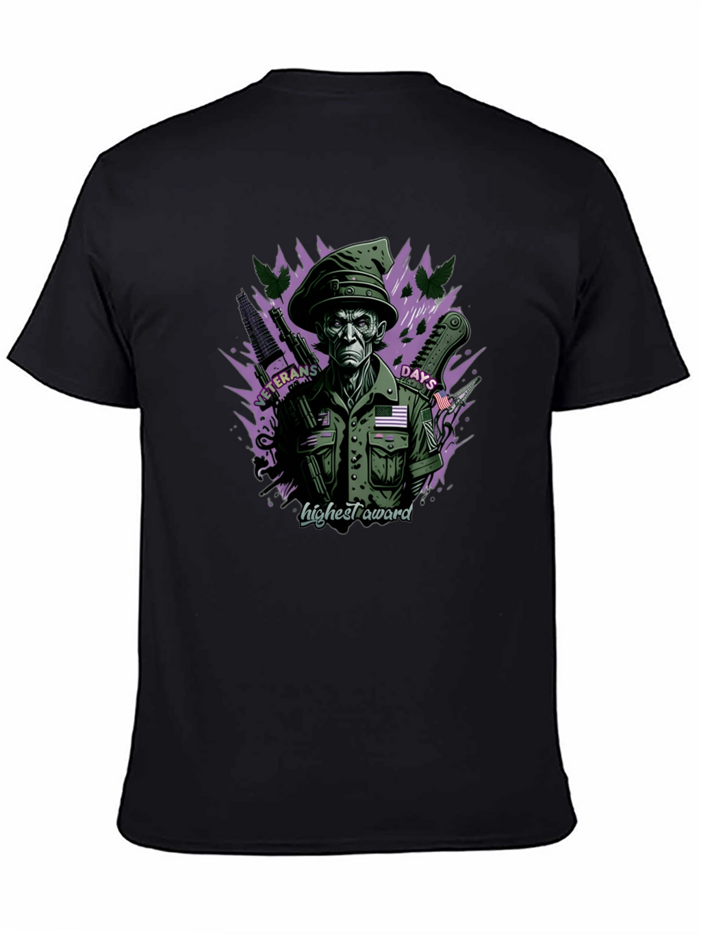 Veterans Days Highest Award Black T-Shirt