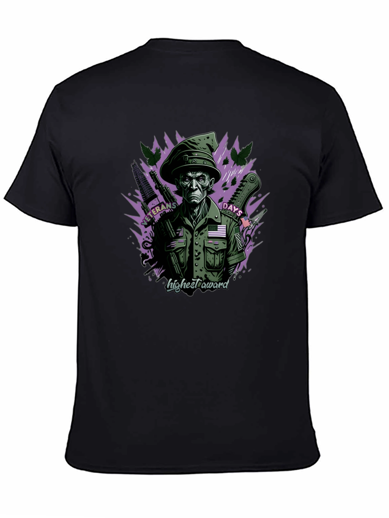 Veterans Days Highest Award Black T-Shirt
