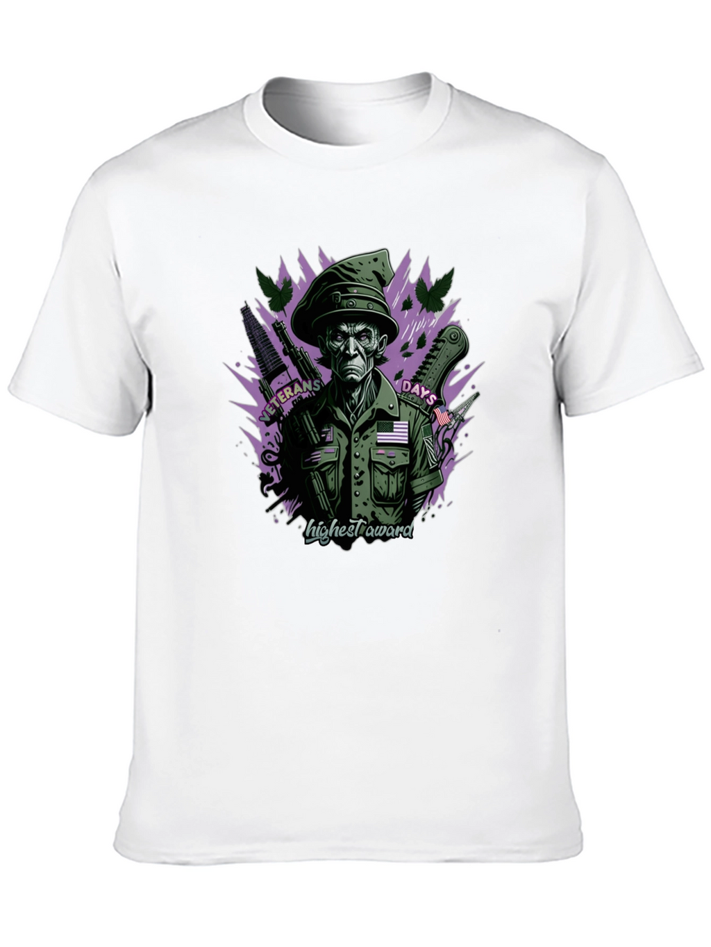 Veterans Days Highest Award Black T-Shirt