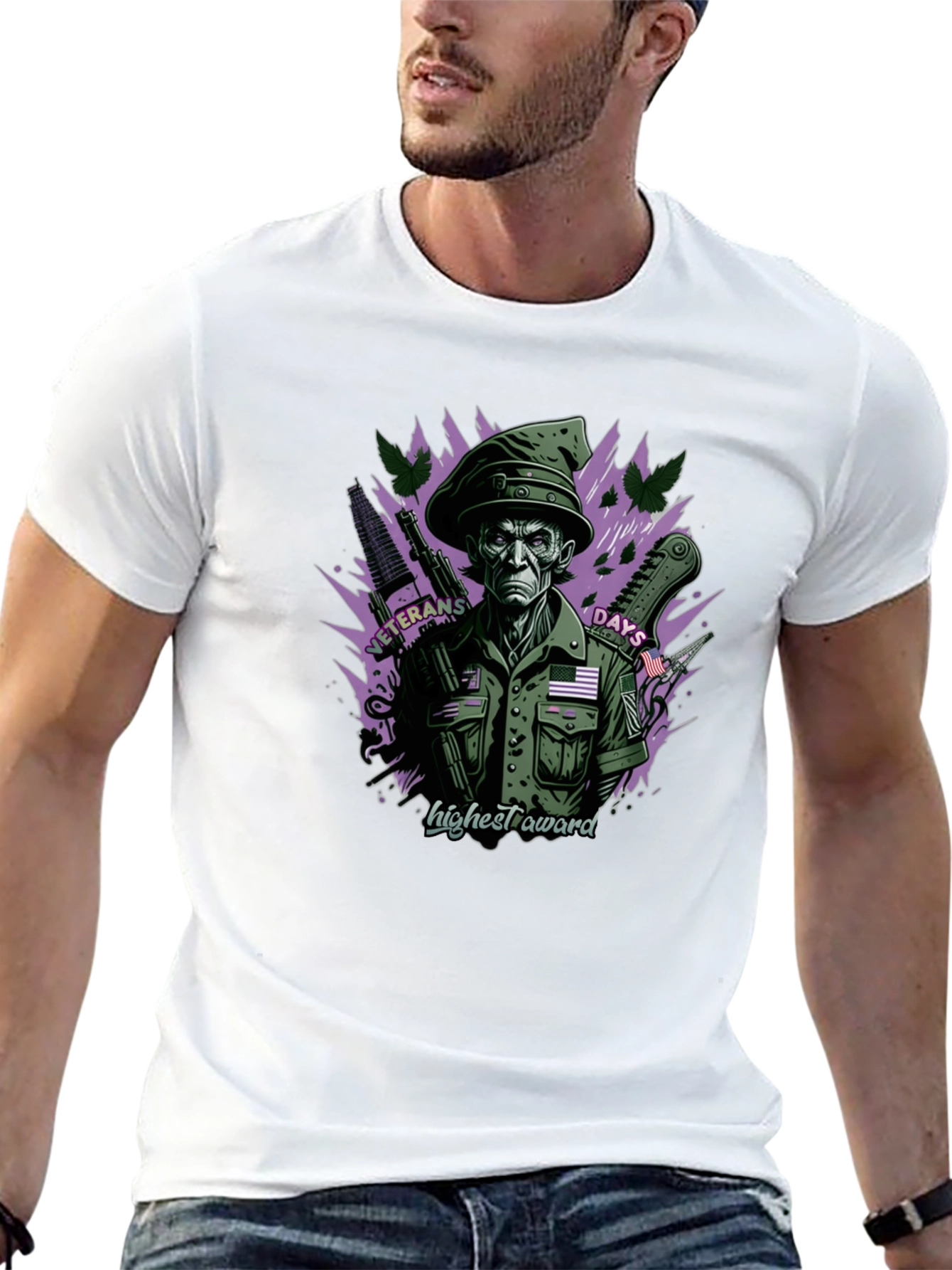 Veterans Days Highest Award Black T-Shirt