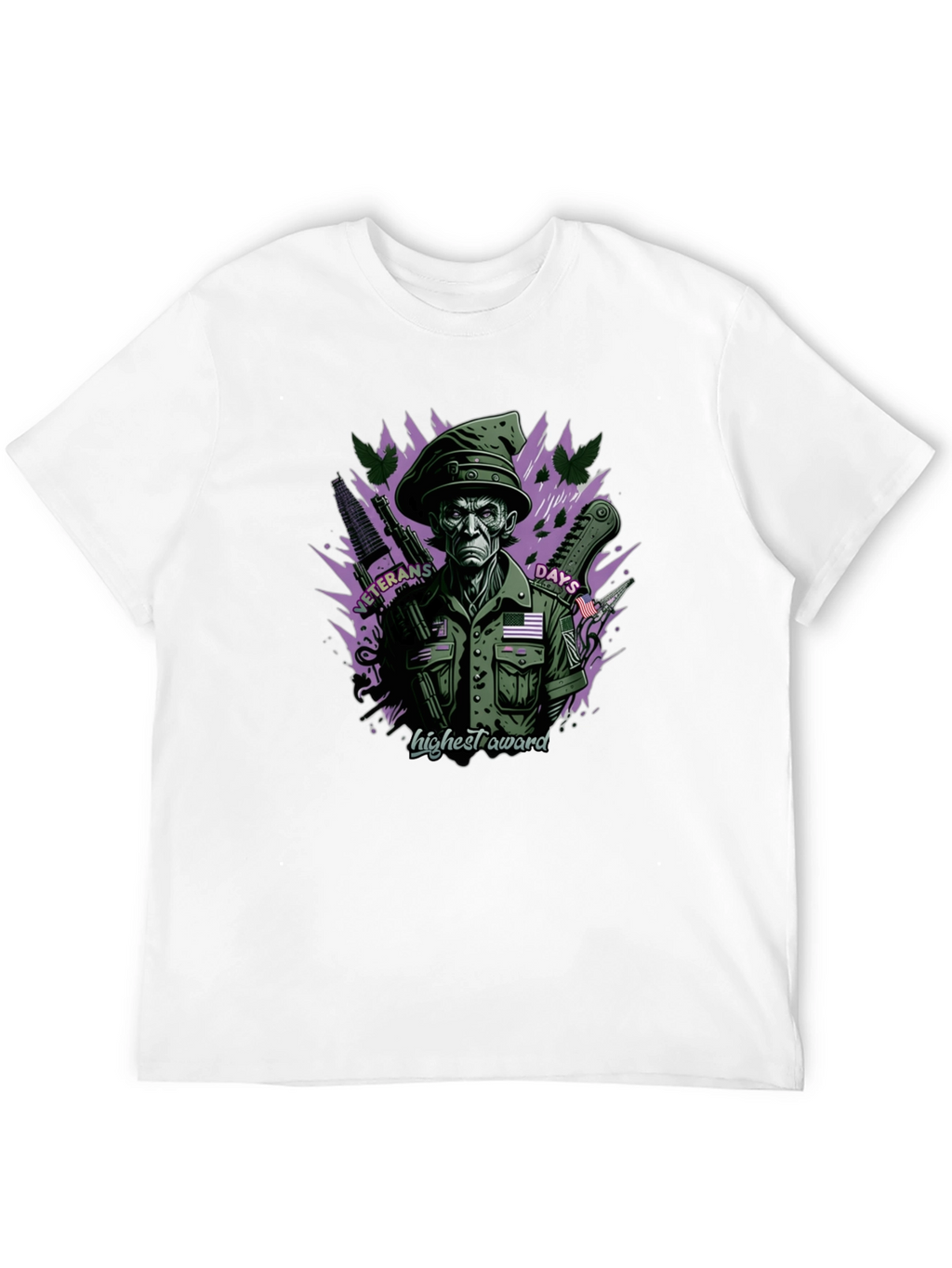 Veterans Days Highest Award Black T-Shirt