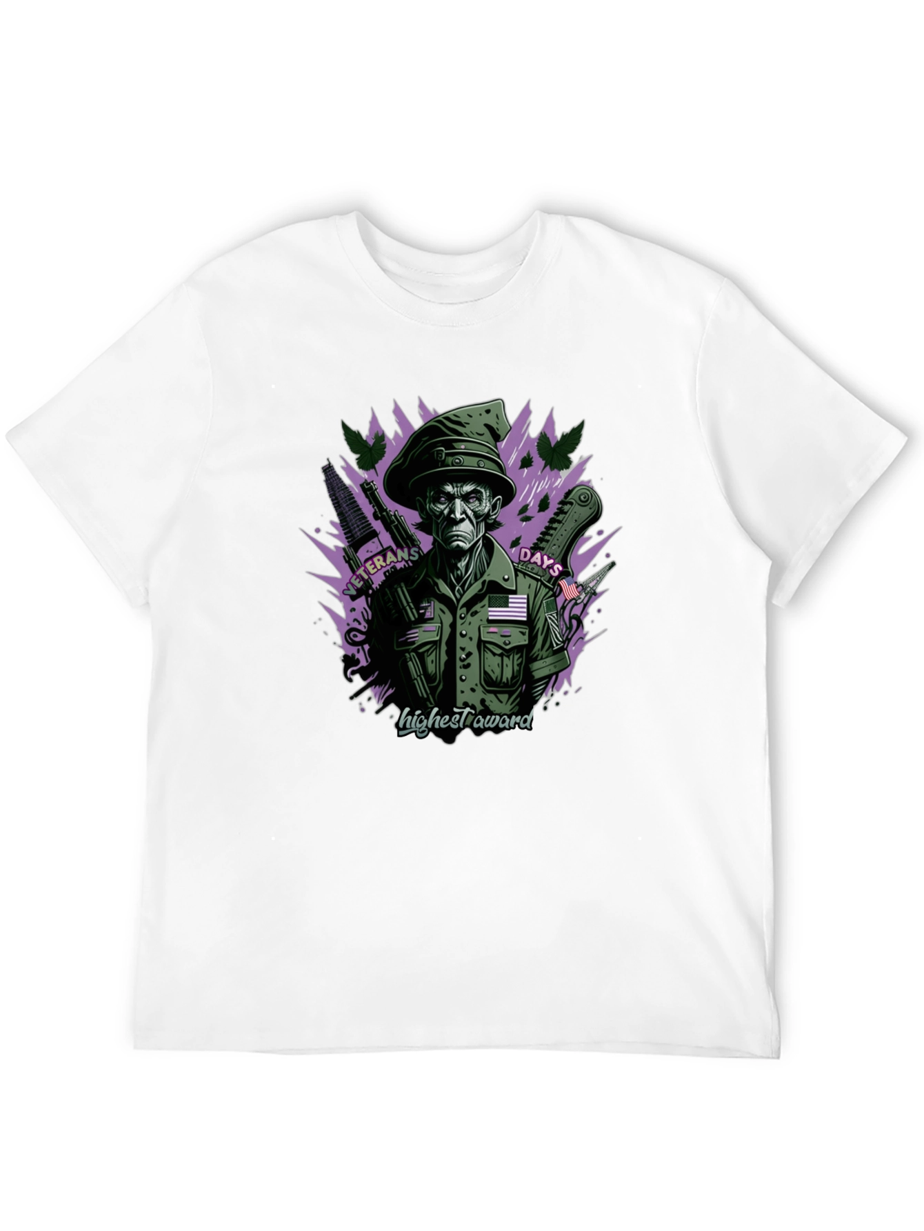 Veterans Days Highest Award Black T-Shirt