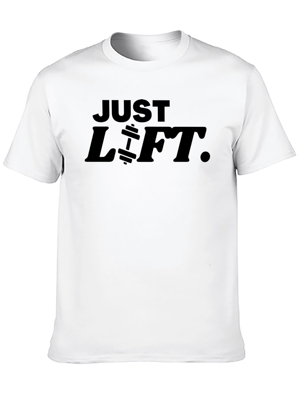 Just Lift Black Graphic Tee - Gym Motivation Shirt