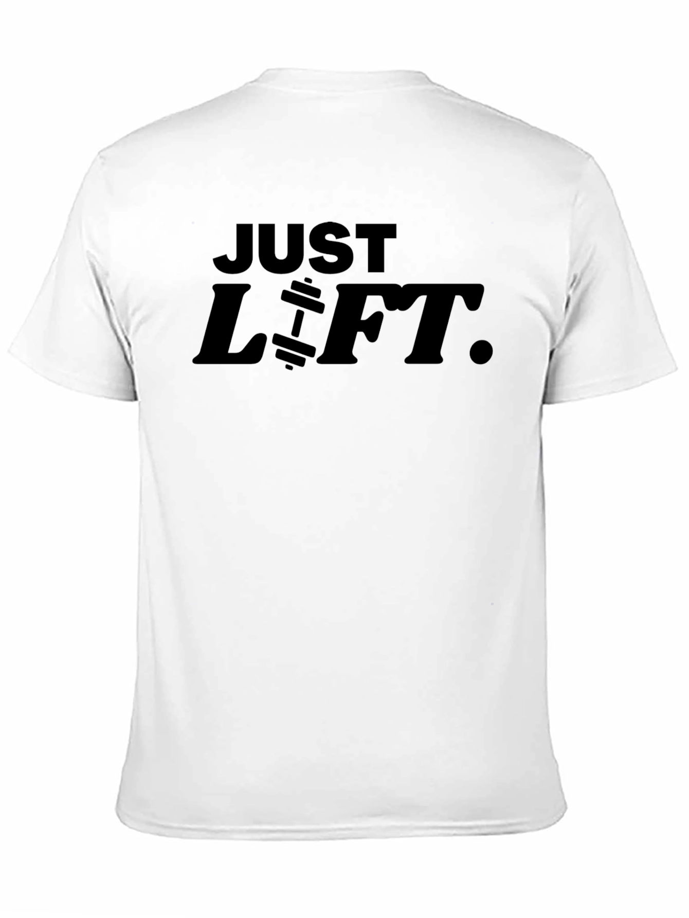 Just Lift Black Graphic Tee - Gym Motivation Shirt