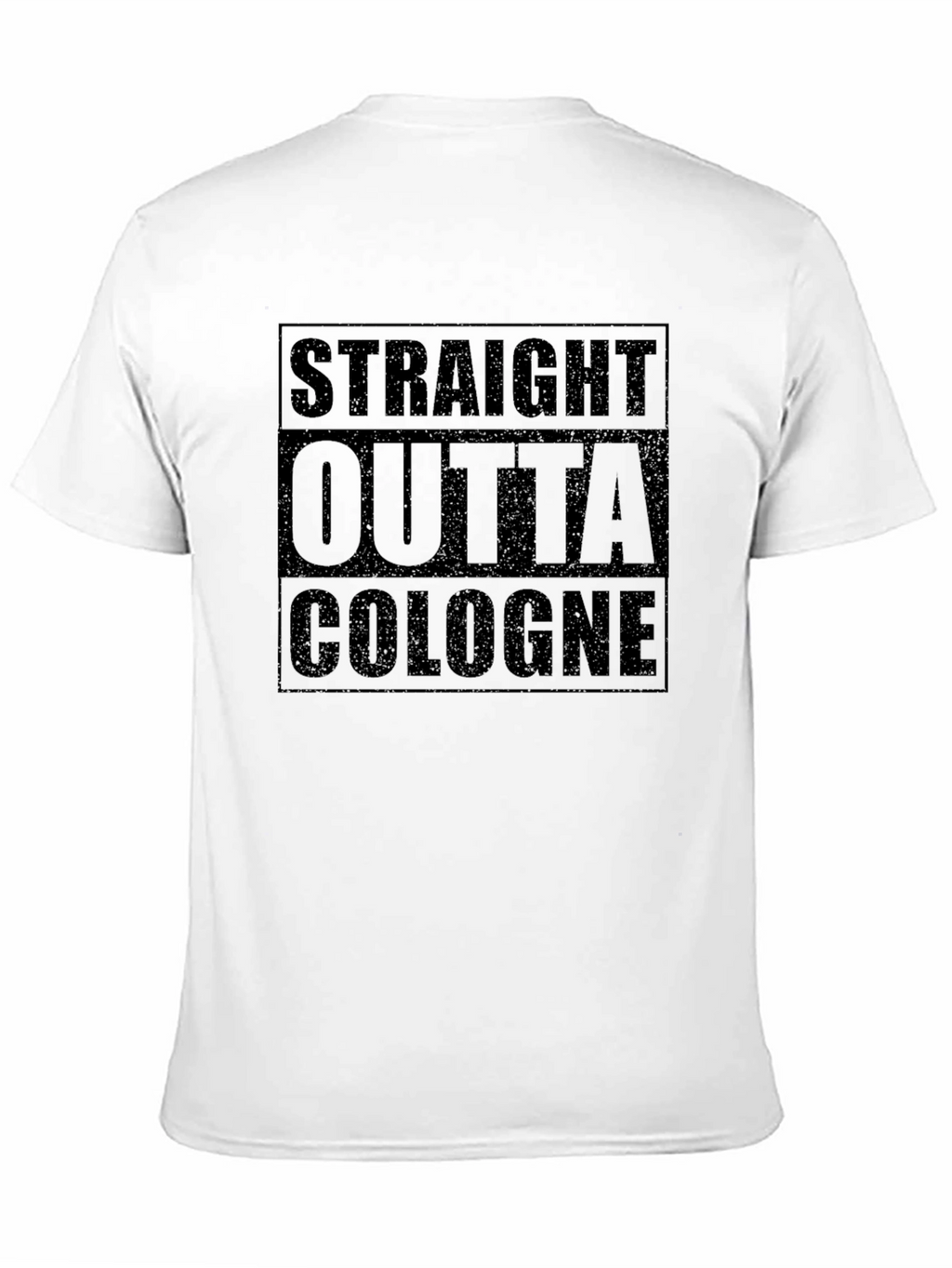 Straight Outta Cologne Graphic Tee - Black