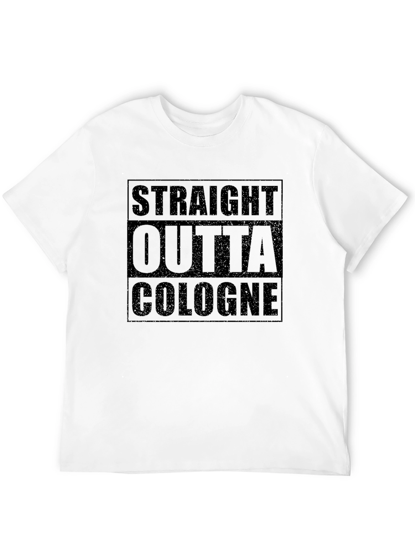 Straight Outta Cologne Graphic Tee - Black