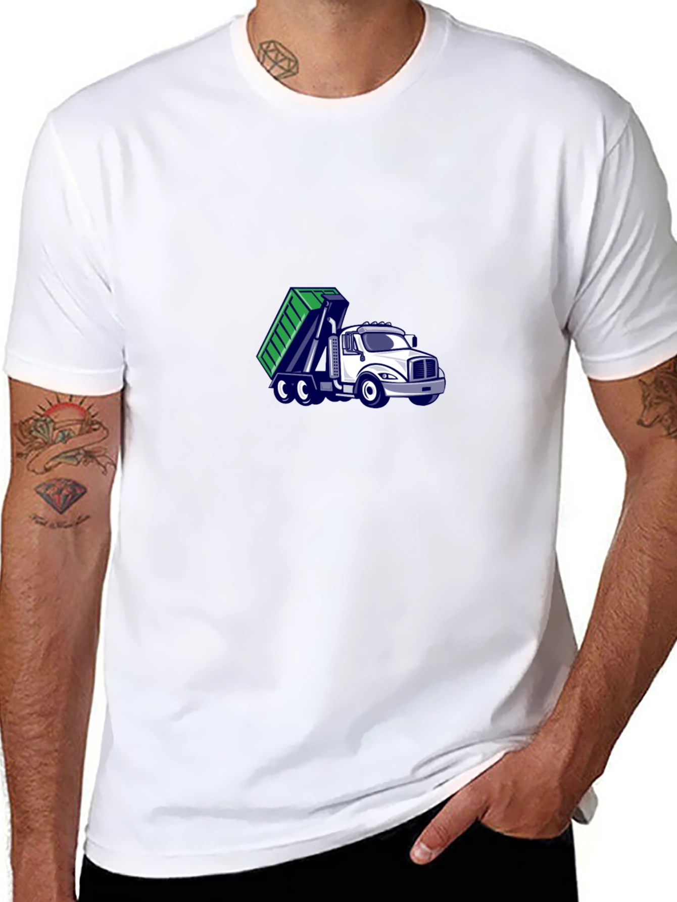 Black Dump Truck T-Shirt