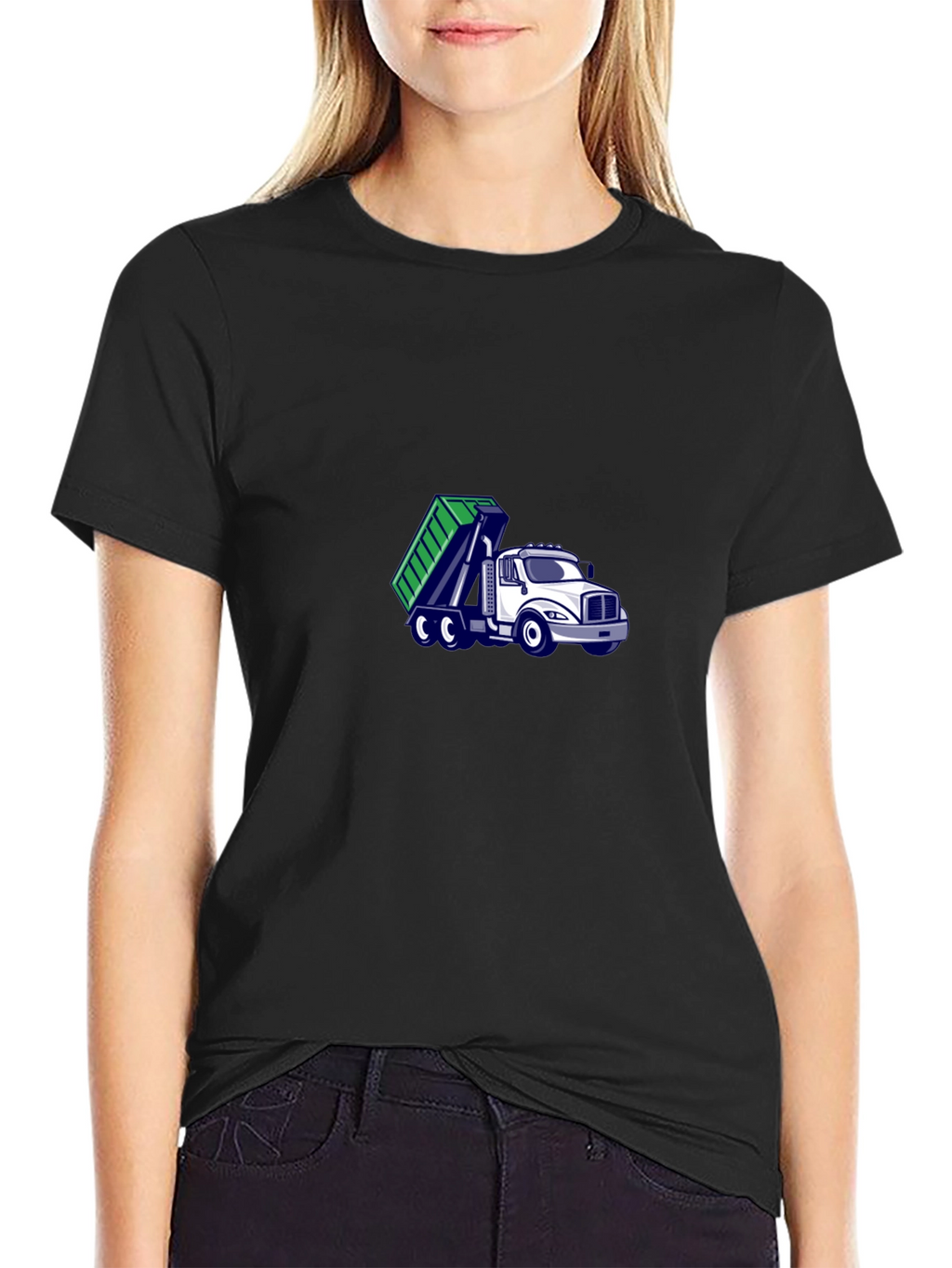 Black Dump Truck T-Shirt