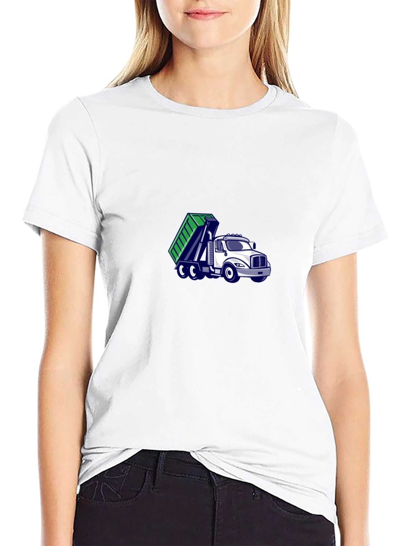 Black Dump Truck T-Shirt