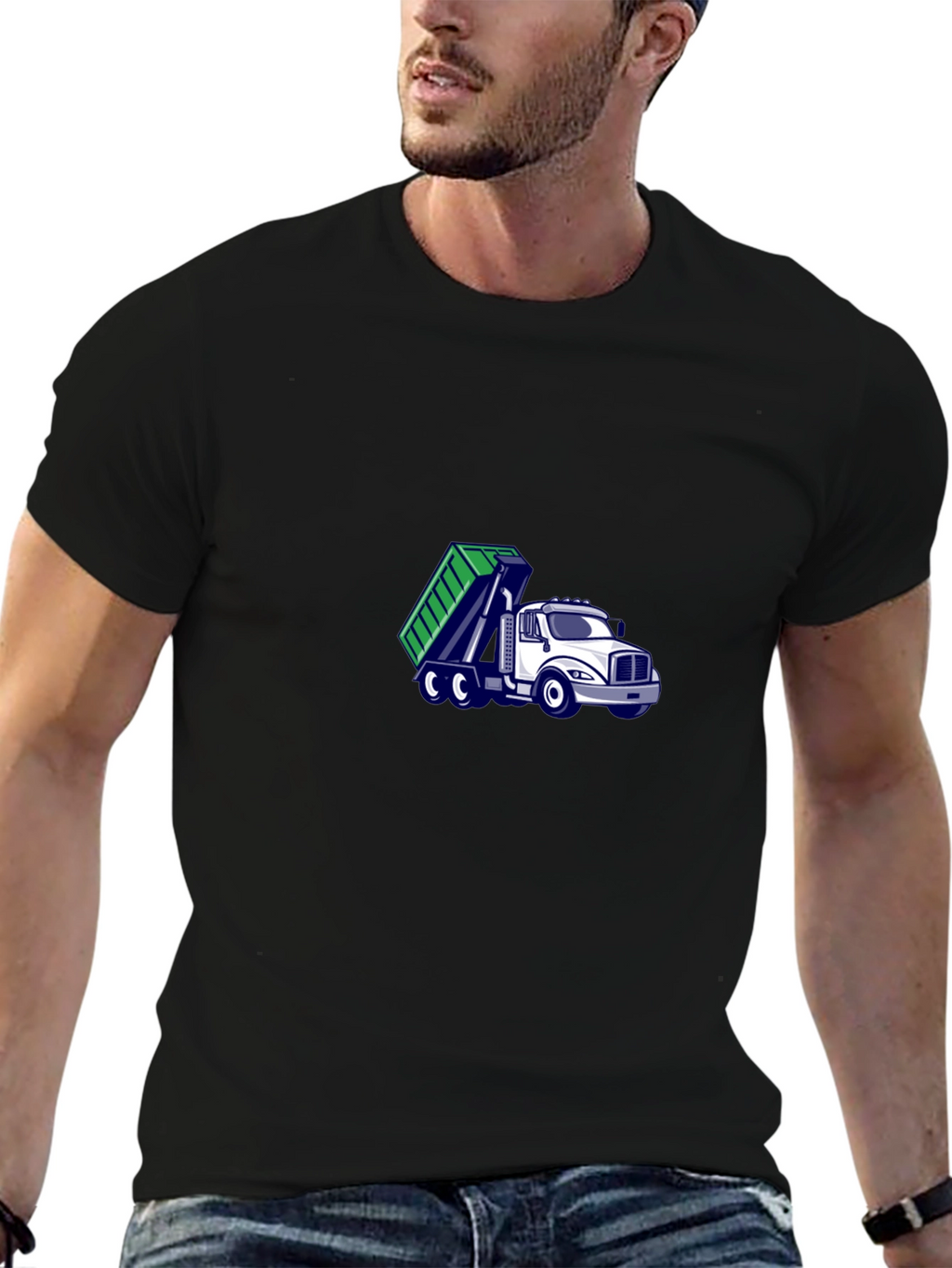 Black Dump Truck T-Shirt