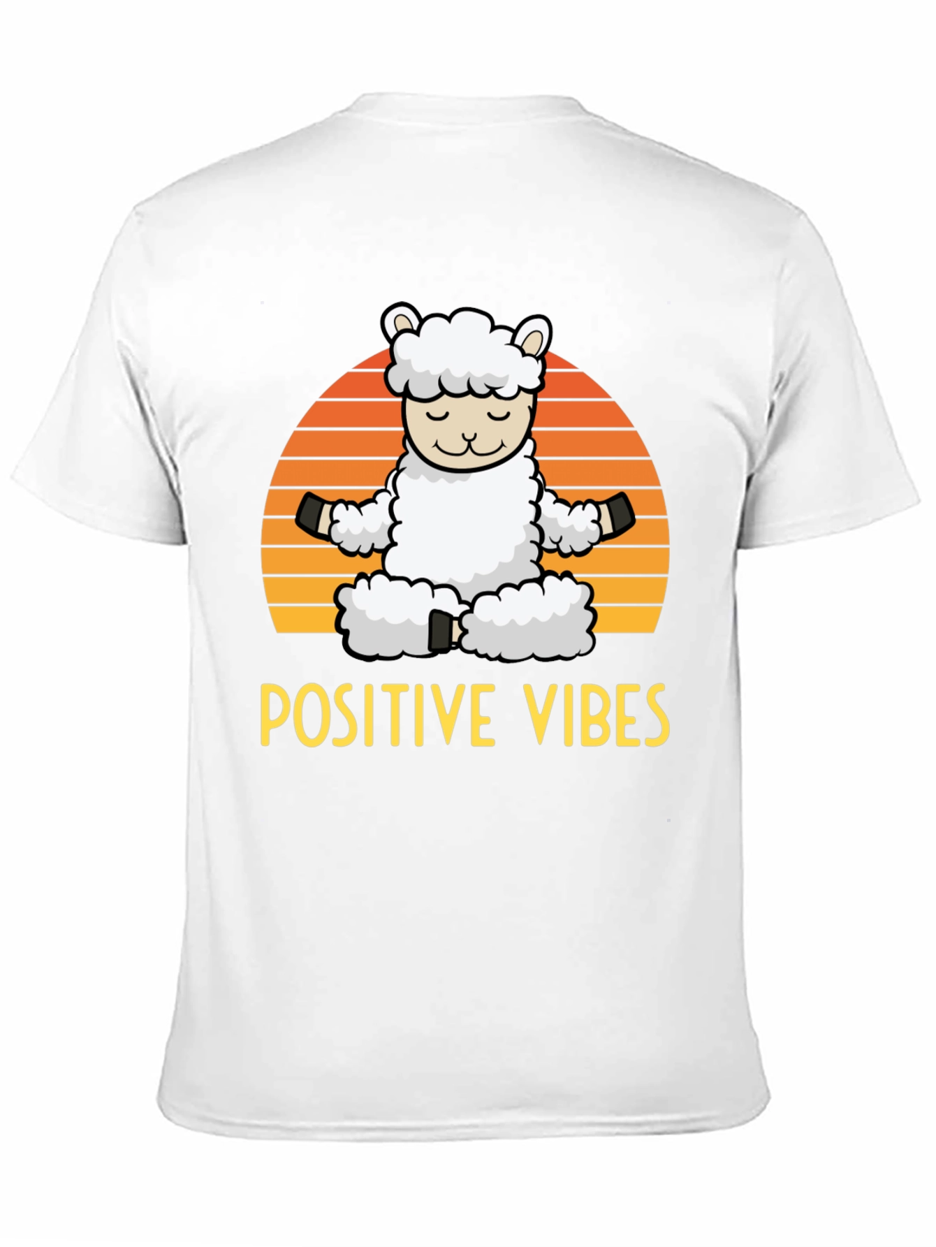 Positive Vibes Llama Graphic Tee