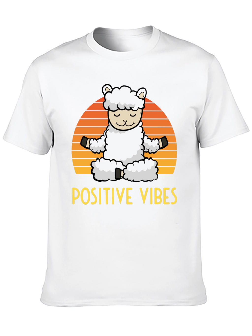 Positive Vibes Llama Graphic Tee