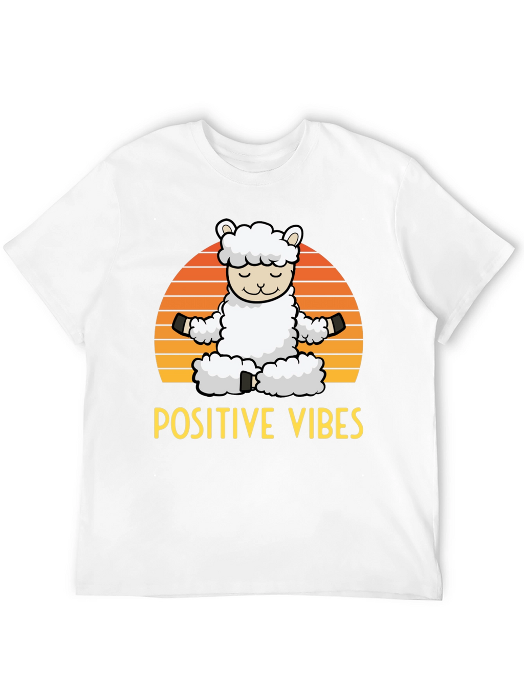 Positive Vibes Llama Graphic Tee