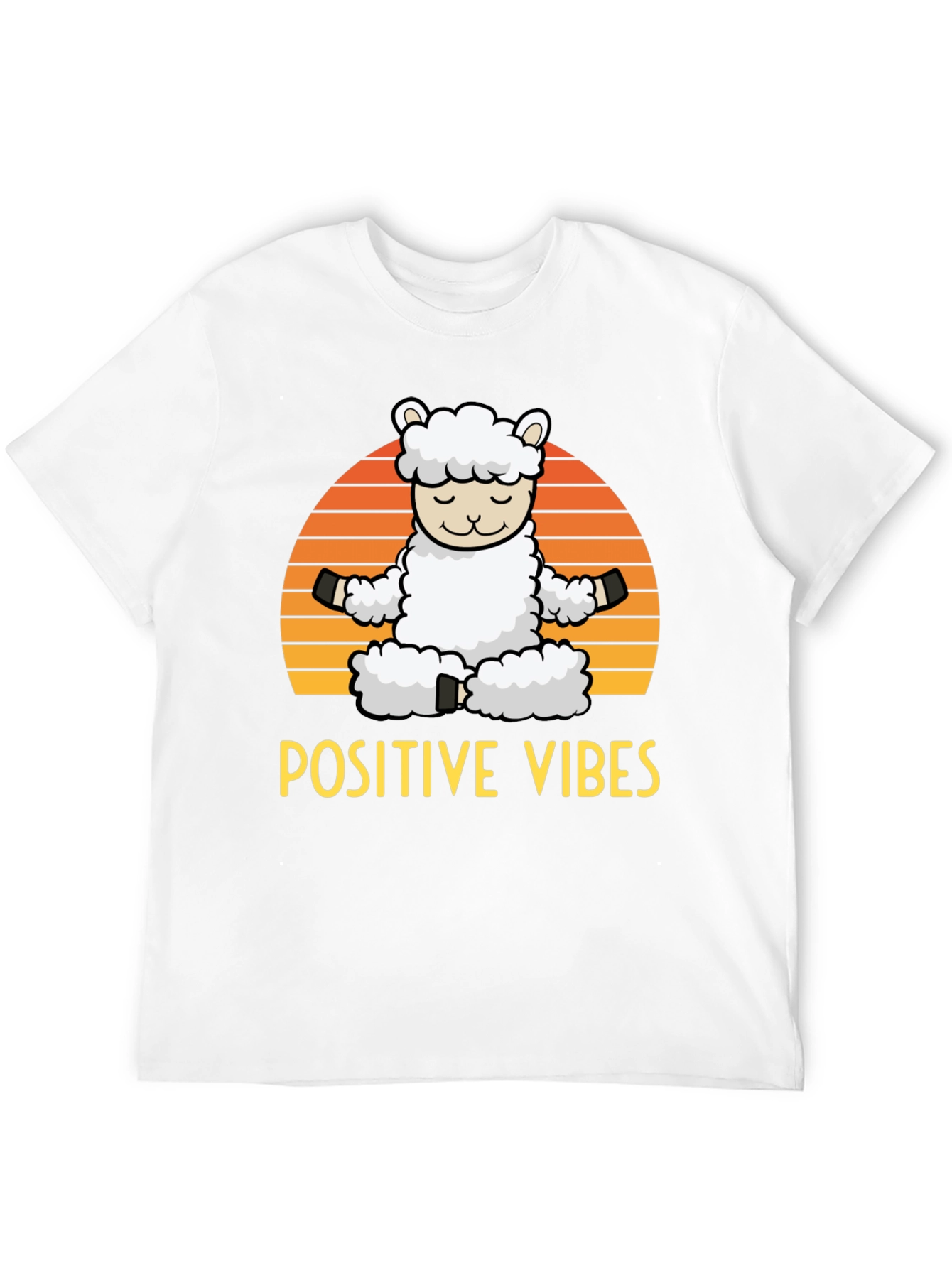 Positive Vibes Llama Graphic Tee