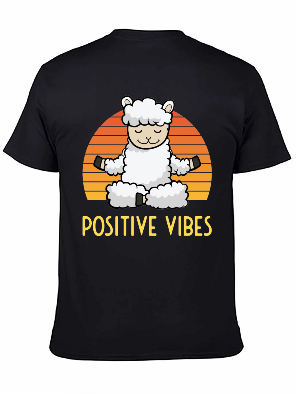 Positive Vibes Llama Graphic Tee