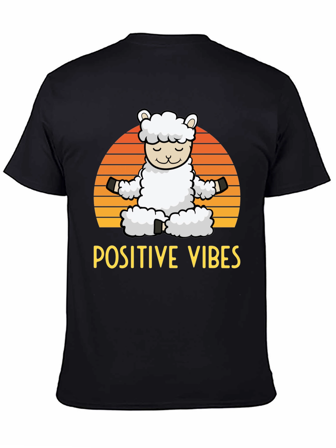 Positive Vibes Llama Graphic Tee