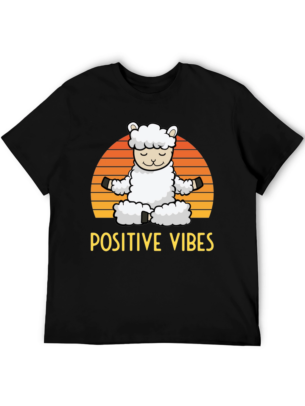 Positive Vibes Llama Graphic Tee