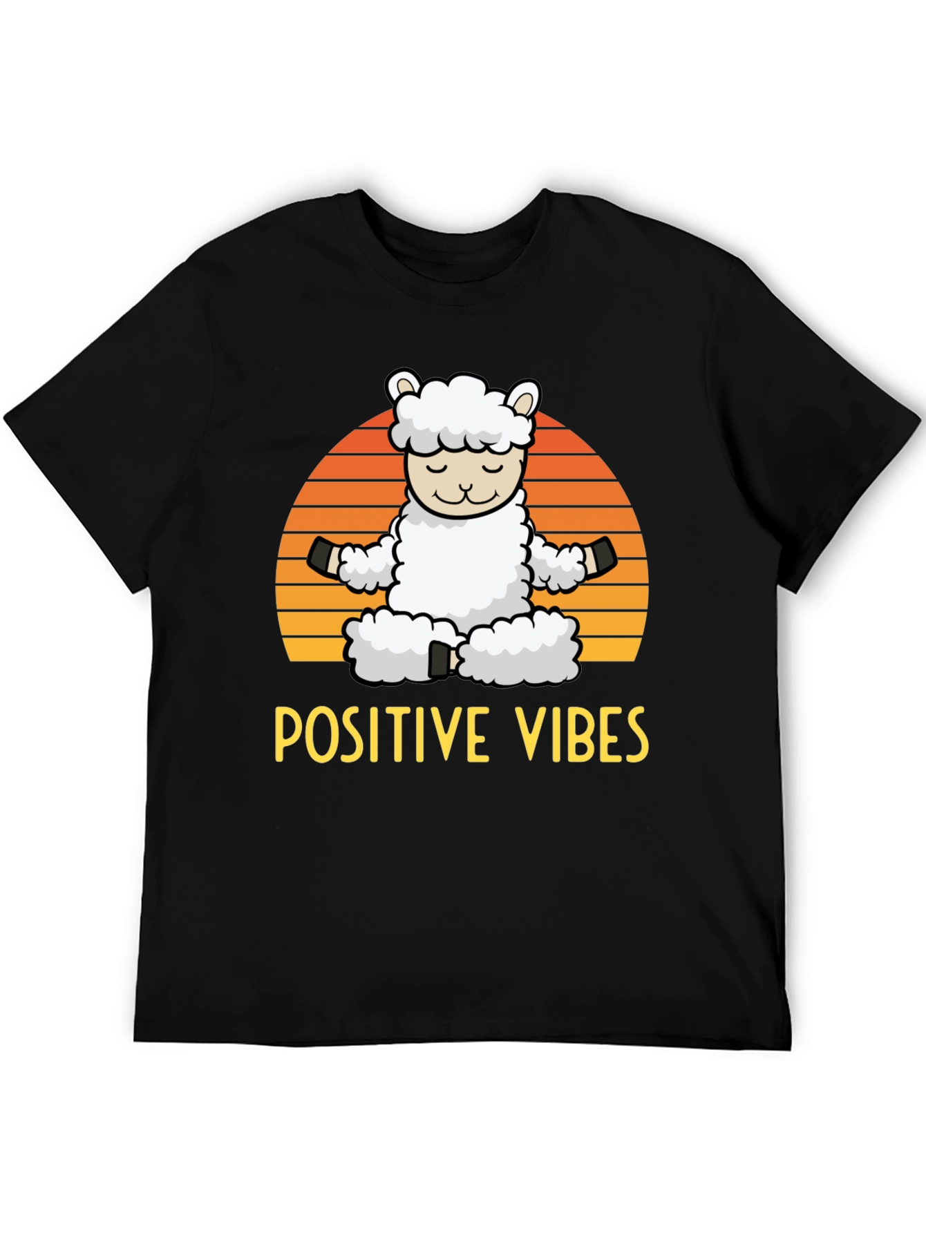 Positive Vibes Llama Graphic Tee