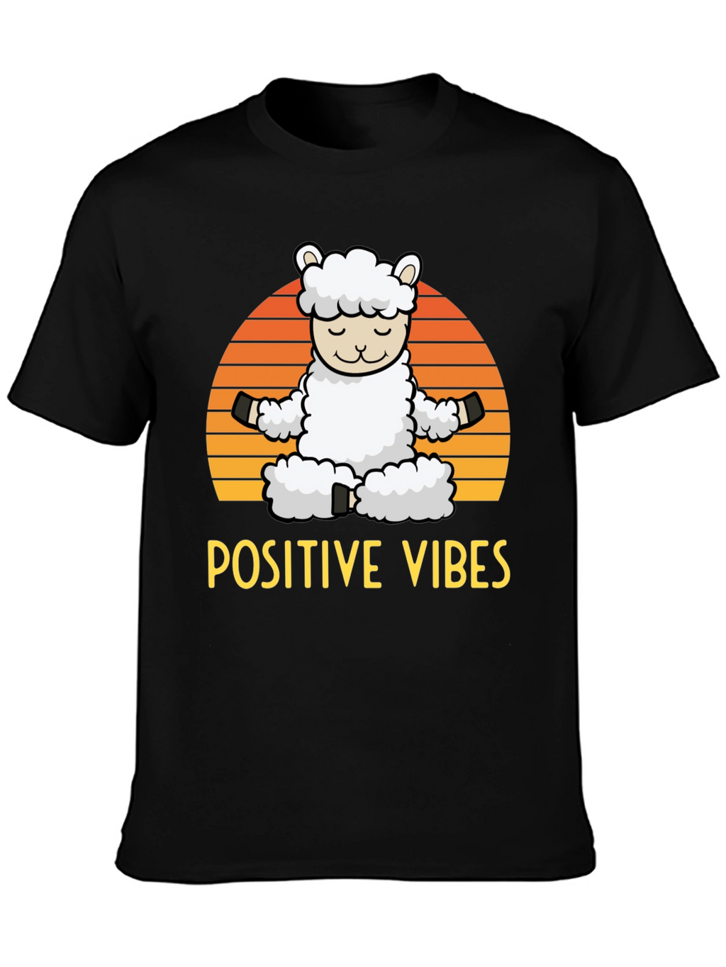 Positive Vibes Llama Graphic Tee
