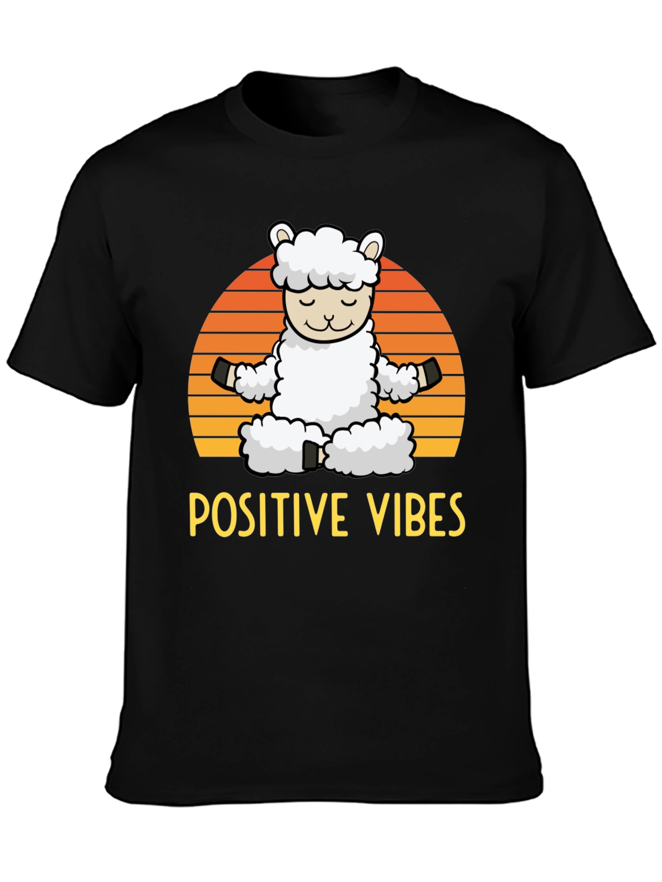 Positive Vibes Llama Graphic Tee
