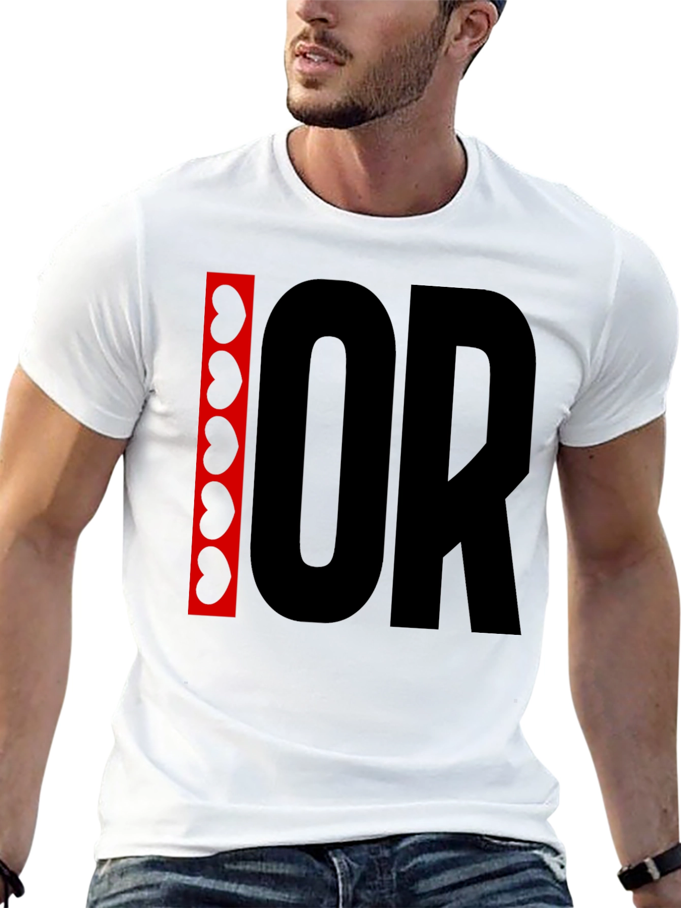 I Heart OR Black Graphic Tee Kidney Design