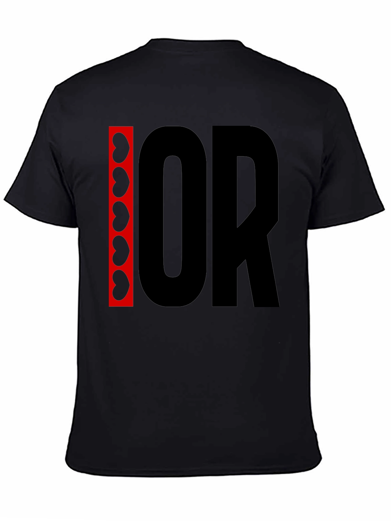 I Heart OR Black Graphic Tee Kidney Design