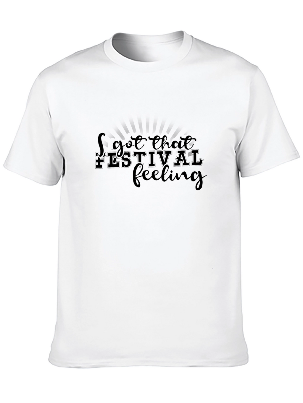 Festival Feeling Black Graphic Tee