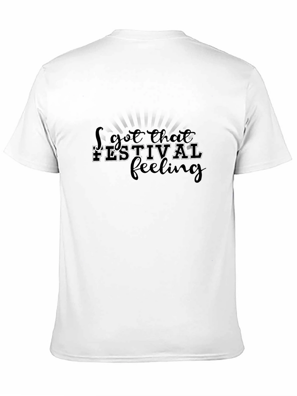 Festival Feeling Black Graphic Tee