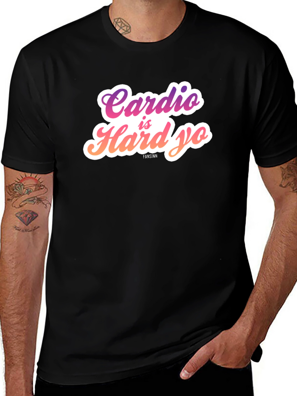 Cardio is Hard Yo Funny Workout T-Shirt