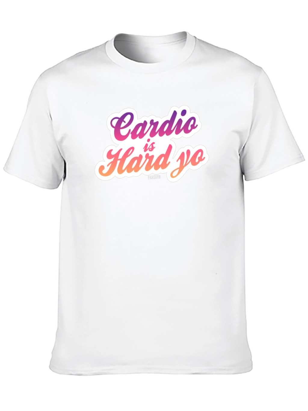 Cardio is Hard Yo Funny Workout T-Shirt