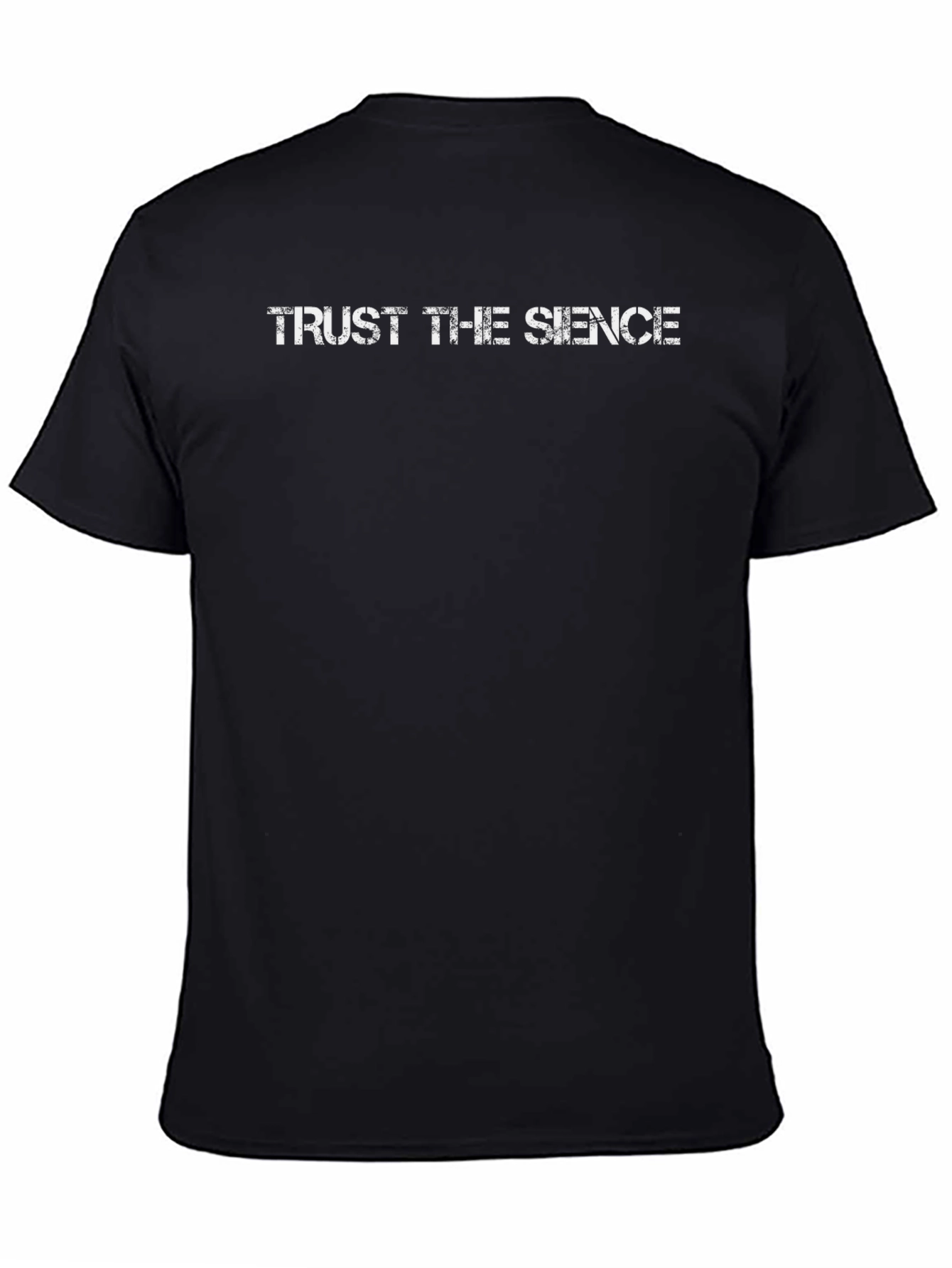 Trust the Silence Black Graphic T-Shirt