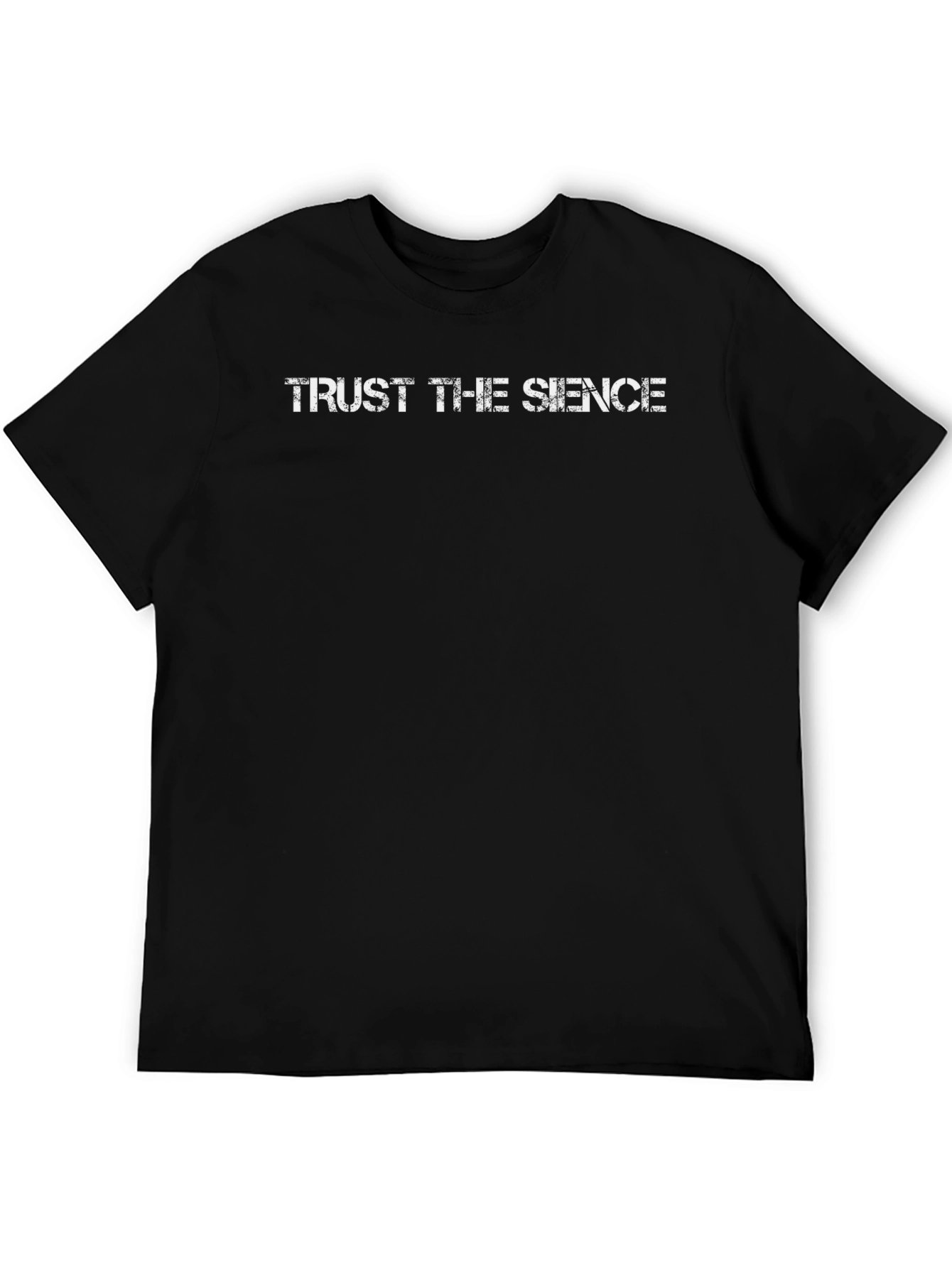 Trust the Silence Black Graphic T-Shirt