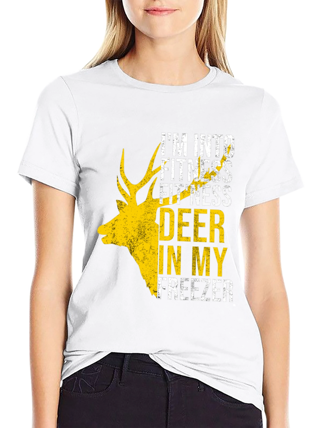 Fitness Deer Freezer Funny Graphic Tee
