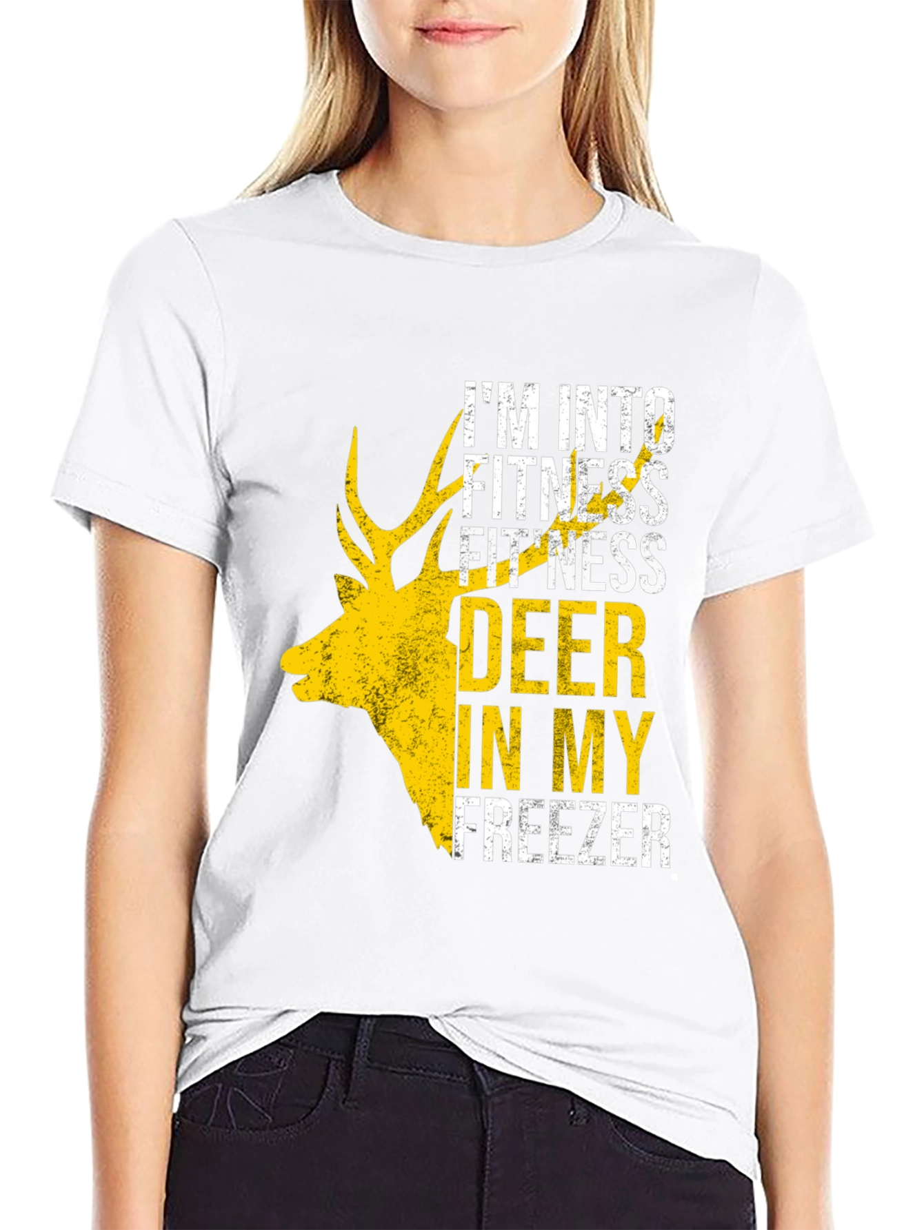 Fitness Deer Freezer Funny Graphic Tee