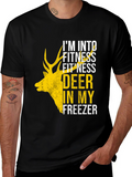 Fitness Deer Freezer Funny Graphic Tee