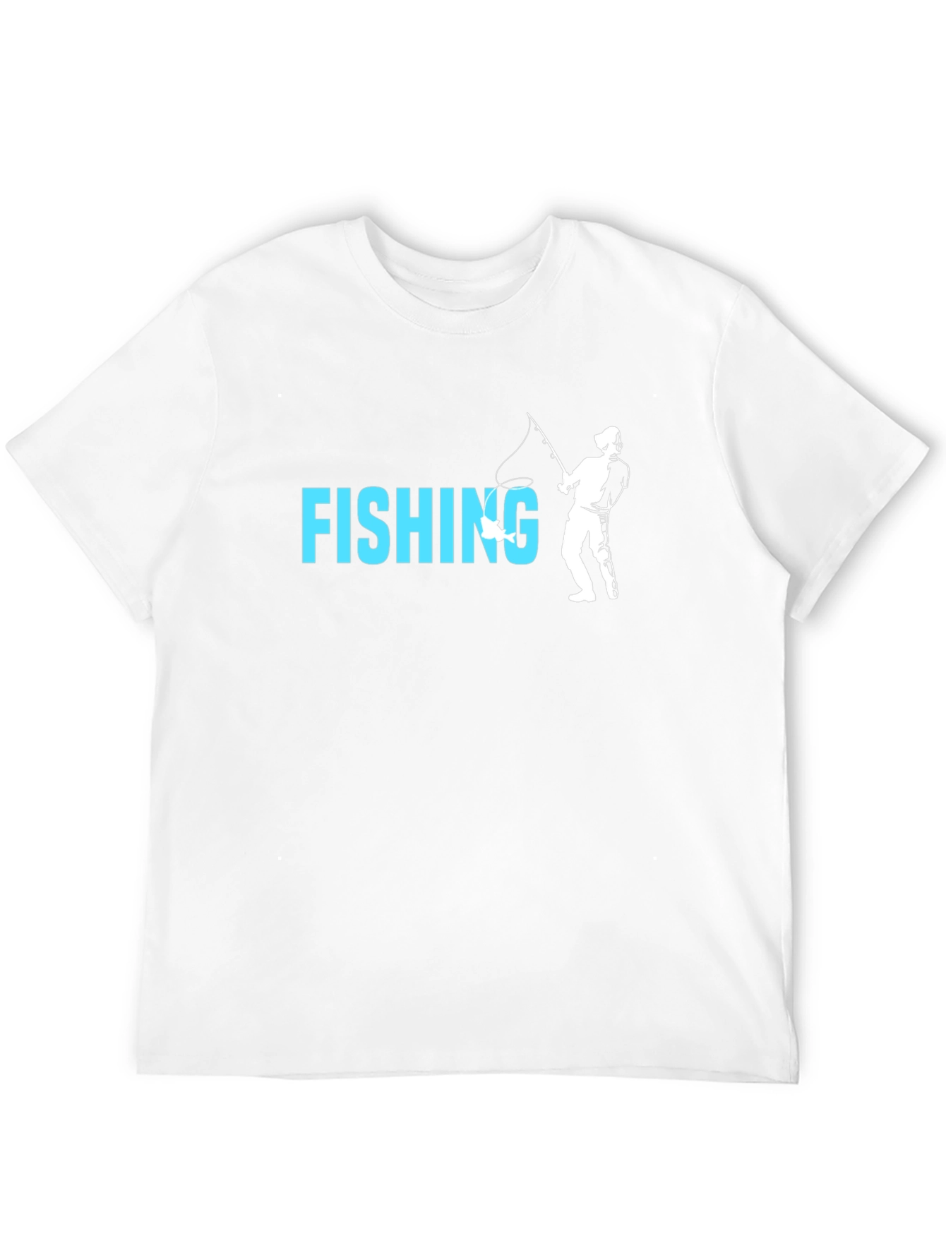 Fishing Graphic T-Shirt - Black Cotton Tee
