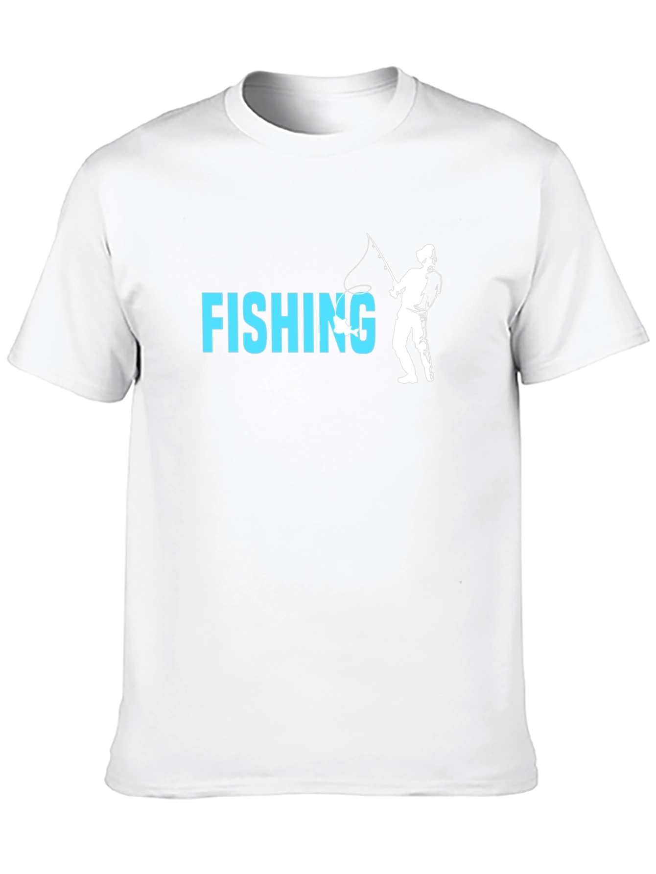 Fishing Graphic T-Shirt - Black Cotton Tee