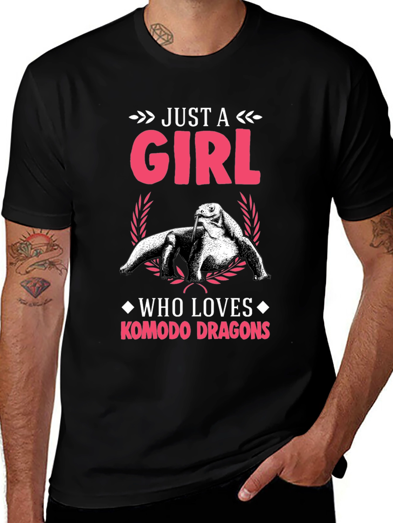 Komodo Dragon Lover T-Shirt - Just A Girl Who Loves Komodo Dragons Tee