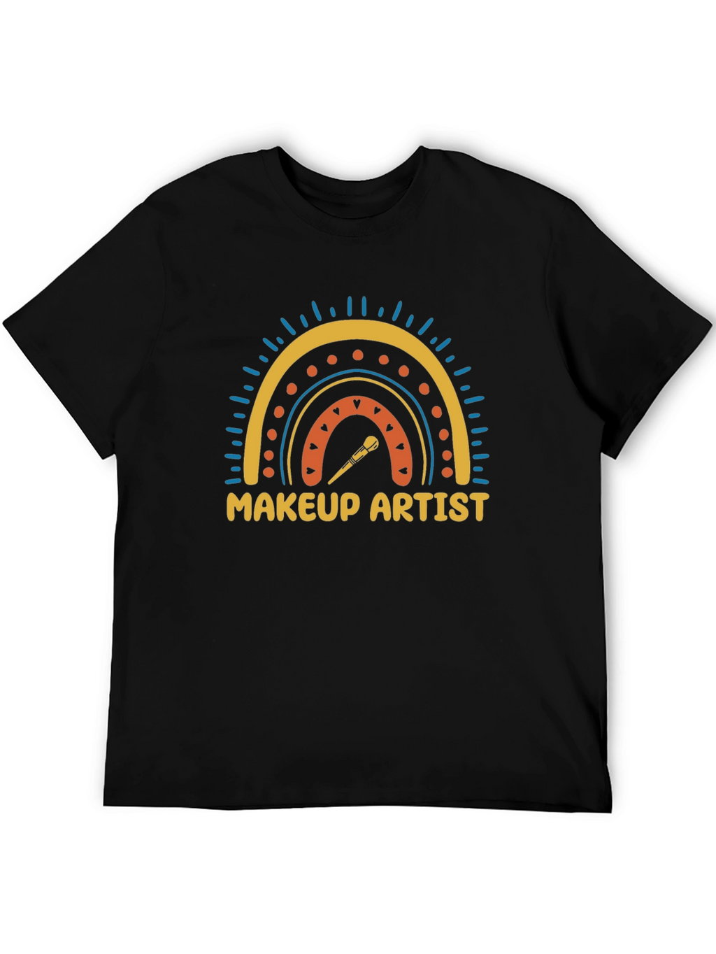 Makeup Artist Rainbow Graphic T-Shirt