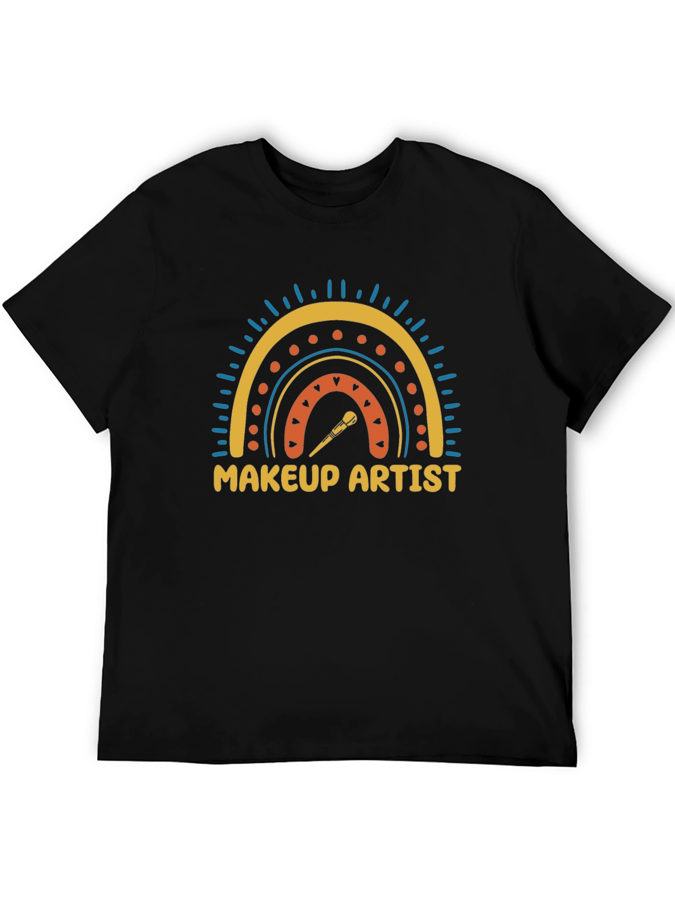 Makeup Artist Rainbow Graphic T-Shirt